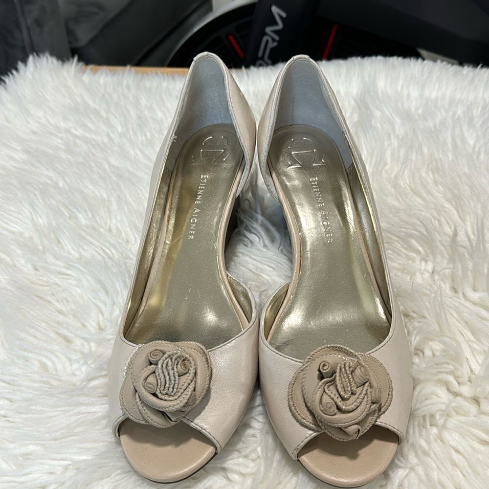 ETIENNE AIGNER LEATHER SHOES SIZE 8.5